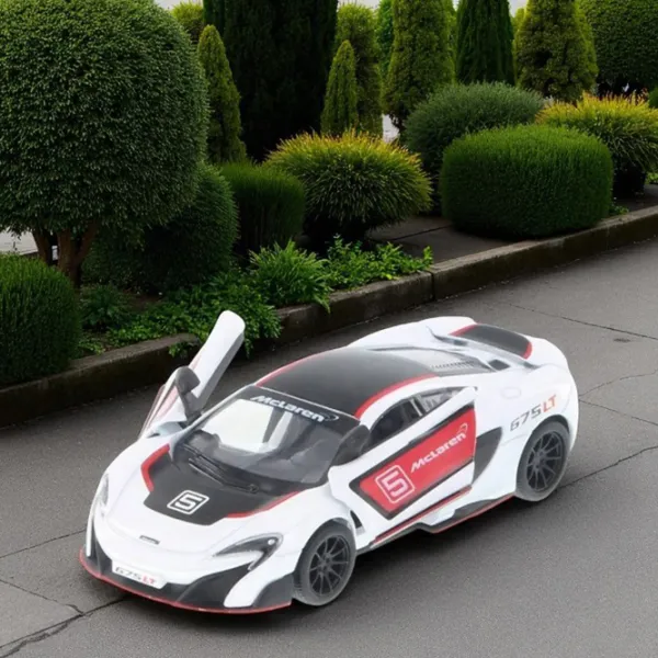 Mașină Kinsmart Mclaren 675LT KT5392F  / / Red White photo 5