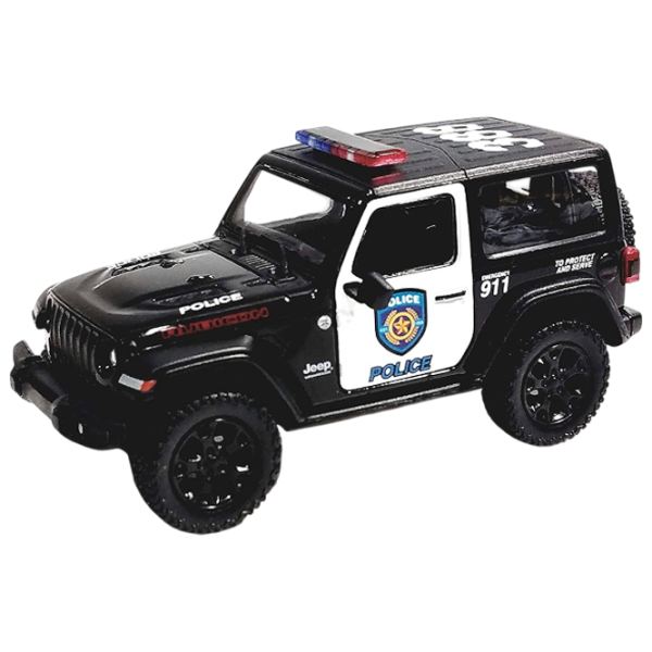 Mașină Kinsmart Jeep Wrangler Police KT5412WP  / / Red Black photo 1