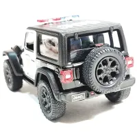 Mașină Kinsmart Jeep Wrangler Police KT5412WP / / Red Black photo 3