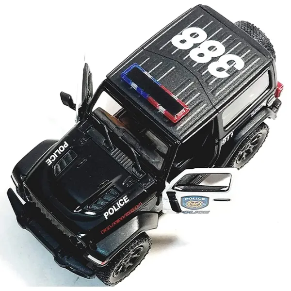 Mașină Kinsmart Jeep Wrangler Police KT5412WP  / / Red Black photo 4