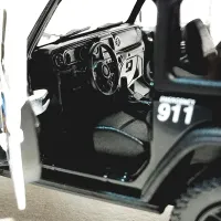 Mașină Kinsmart Jeep Wrangler Police KT5412WP / / Red Black photo 5