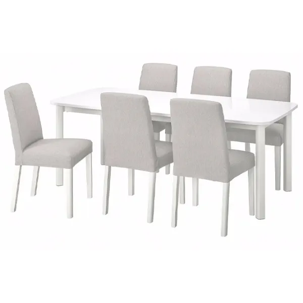 Set masă și scaune Ikea Strandtorp/Bergmund/Orrsta Dreptunghiulară / PAL / White photo 1
