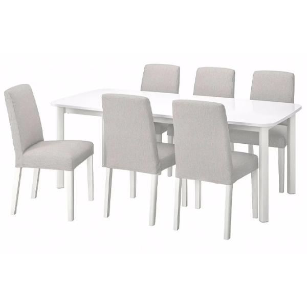 Set masă și scaune Ikea Strandtorp/Bergmund/Orrsta Dreptunghiulară / PAL / White photo 1