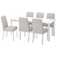 Set masă și scaune Ikea Strandtorp/Bergmund/Orrsta Dreptunghiulară / PAL / White