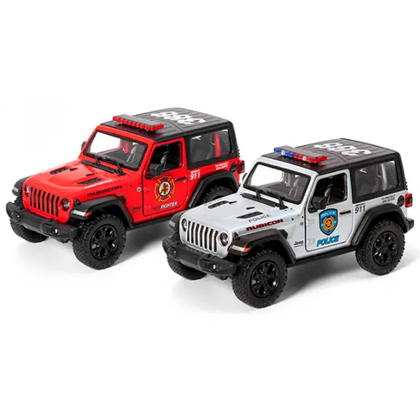 Mașină Kinsmart Jeep Wrangler KT5412WPR  / / White Multicolor photo 2