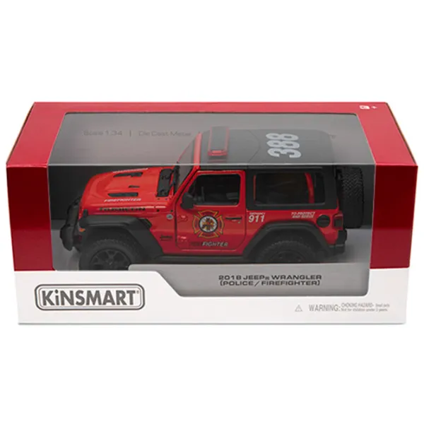 Mașină Kinsmart Jeep Wrangler KT5412WPR  / / White Multicolor photo 4