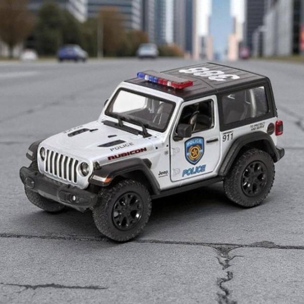 Mașină Kinsmart Jeep Wrangler KT5412WPR  / / White Multicolor photo 5