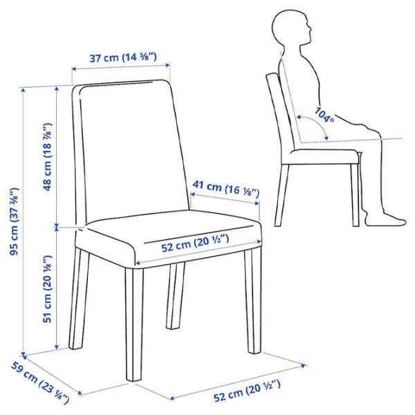 Обеденные стол со стульями Ikea Strandtorp/Bergmund/Gunnared Прямоугольная / ДСП / Коричневый photo 9