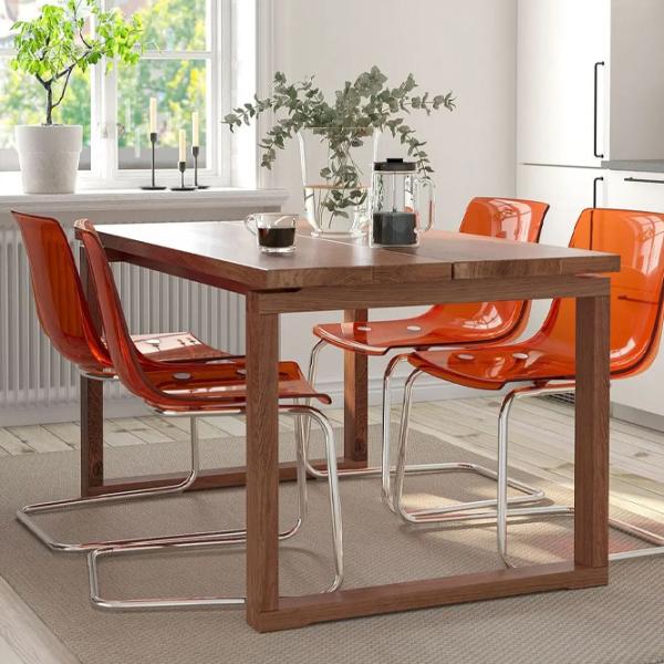 Set masă și scaune Ikea Morbylanga/Tobias Dreptunghiulară / PAL / Brown photo 6