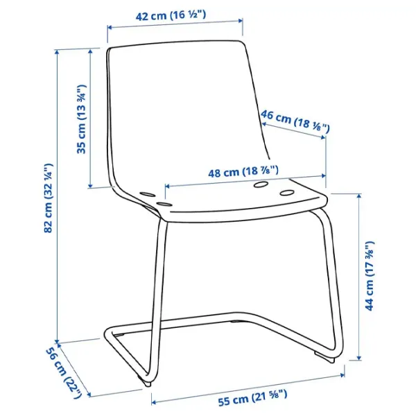 Set masă și scaune Ikea Morbylanga/Tobias Dreptunghiulară / PAL / Brown photo 7