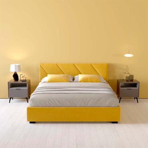 Кровать My-Style my-Roxy 200 x 200 см / Фанера / Желтый photo 6