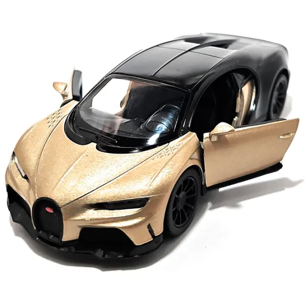 Mașină Kinsmart Bugatti Chiron Super Sport KT5423  / / Auriu Black photo 2
