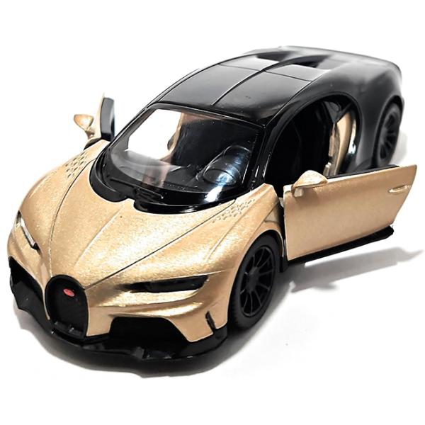 Mașină Kinsmart Bugatti Chiron Super Sport KT5423  / / Auriu Black photo 2