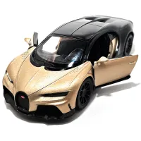 Mașină Kinsmart Bugatti Chiron Super Sport KT5423 / / Auriu Black photo 2