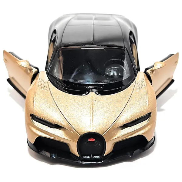 Mașină Kinsmart Bugatti Chiron Super Sport KT5423  / / Auriu Black photo 3