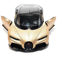 Mașină Kinsmart Bugatti Chiron Super Sport KT5423 / / Auriu Black photo 3