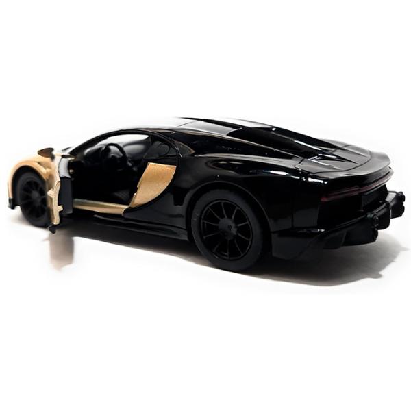 Mașină Kinsmart Bugatti Chiron Super Sport KT5423  / / Auriu Black photo 4
