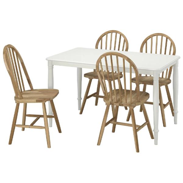 Set masă și scaune Ikea Danderyd/Skogsta Dreptunghiulară / PAL / White photo 1