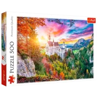Puzzle Trefl View of Neuschwanstein Castle Germany 9+/ Numărul de piese: 500