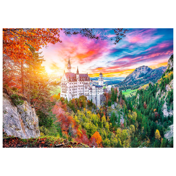Puzzle Trefl View of Neuschwanstein Castle Germany 9+/ Numărul de piese: 500 photo 2