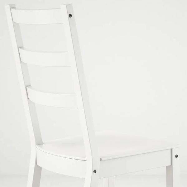 Set masă și scaune Ikea Nordviken Dreptunghiulară / PAL / White photo 2