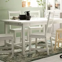 Set masă și scaune Ikea Nordviken Dreptunghiulară / PAL / White photo 4