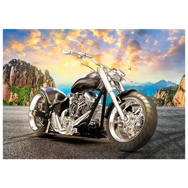 Puzzle Trefl Black motorcycle 9+/ Количество деталей: 500 photo 2