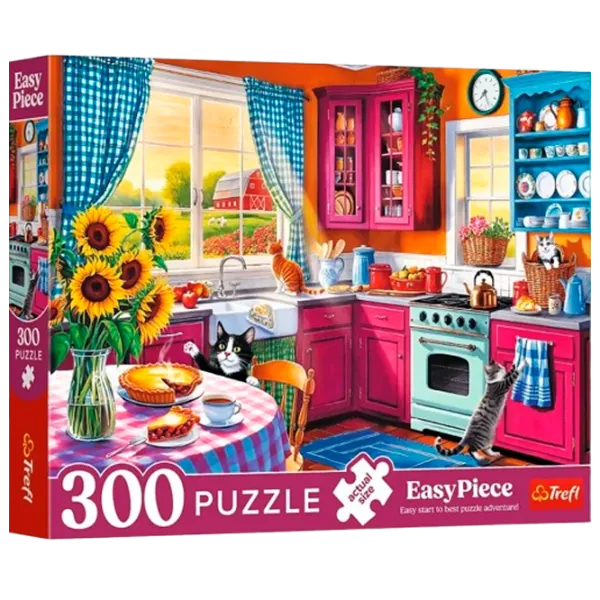 Puzzle Trefl Morning in the kitchen 6+/ Numărul de piese: 300 photo 1
