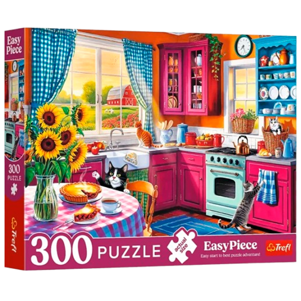 Puzzle Trefl Morning in the kitchen 6+/ Numărul de piese: 300 photo 1