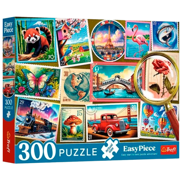 Puzzle Trefl Postage stamps 6+/ Количество деталей: 300 photo 1