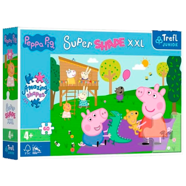 Puzzle Trefl Peppa Pig 4+/ Numărul de piese: 60 photo 1