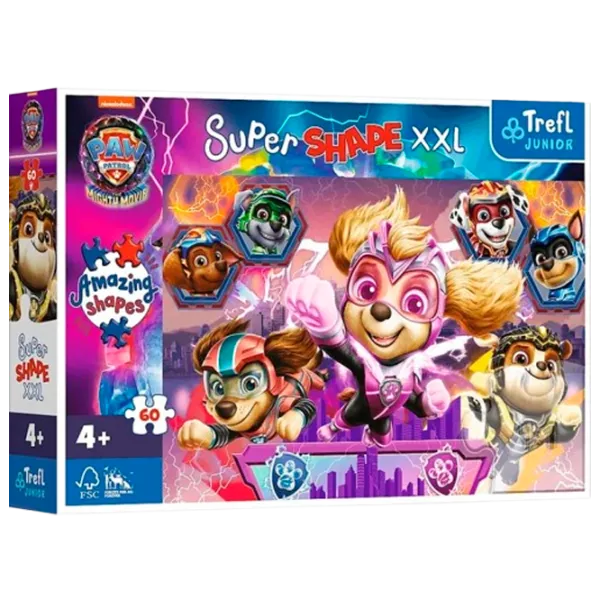 Puzzle Trefl Paw Patrol 4+/ Numărul de piese: 60 photo 1