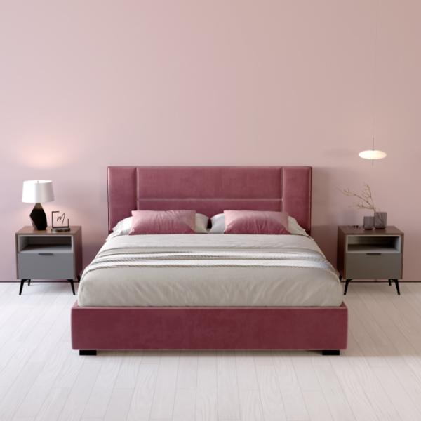 Кровать My-Style my-Emma 200 x 200 см / Фанера / Фиолетовый photo 7