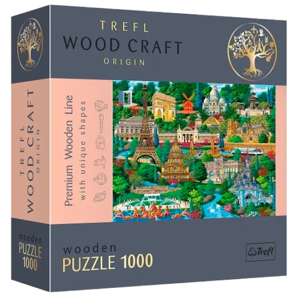 Puzzle Trefl Famous places 9+/ Numărul de piese: 1000 photo 1