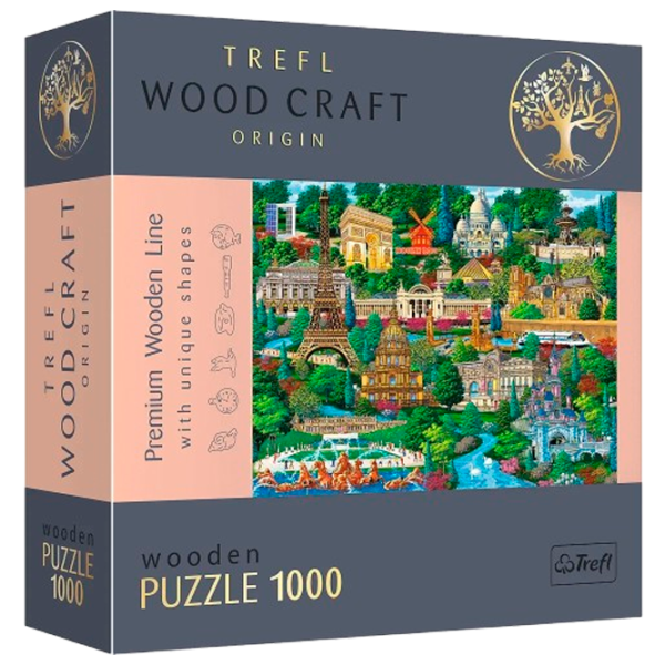 Puzzle Trefl Famous places 9+/ Numărul de piese: 1000 photo 1