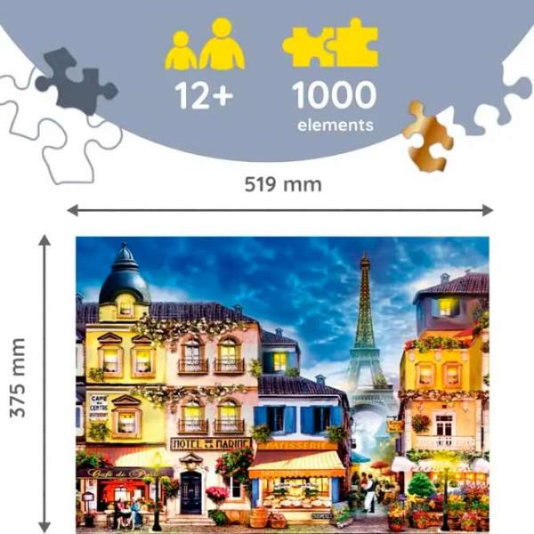 Puzzle Trefl French Alley 12+/ Количество деталей: 1000 photo 5