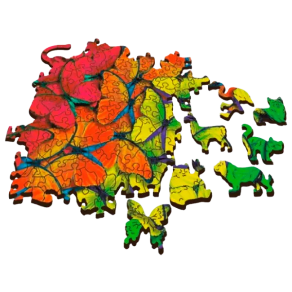 Puzzle Trefl Colorful butterflies 12+/ Количество деталей: 501 photo 2