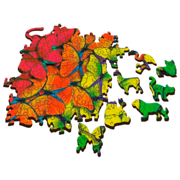 Puzzle Trefl Colorful butterflies 12+/ Количество деталей: 501 photo 2