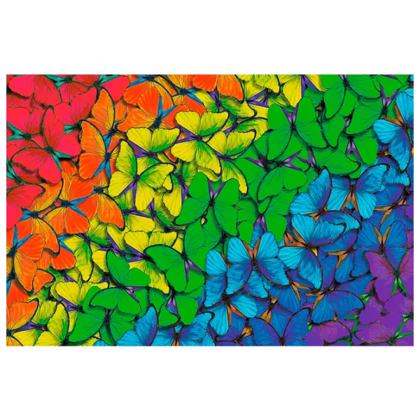 Puzzle Trefl Colorful butterflies 12+/ Количество деталей: 501 photo 3