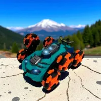Mașină A-Toys WT2021A / 2.4 GHz / Black Turcuaz photo 2
