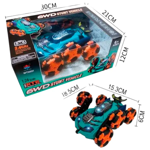 Mașină A-Toys WT2021A   / 2.4 GHz / Black Turcuaz photo 5