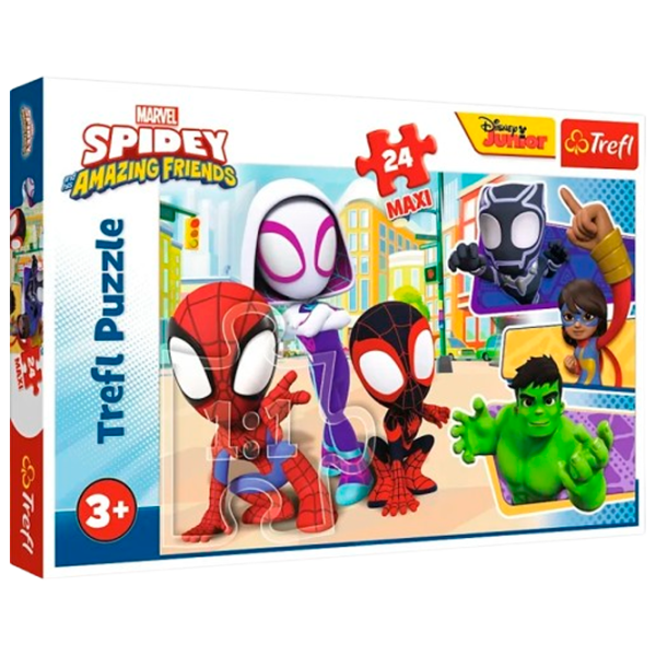 Puzzle Trefl Spiderman 3+/ Numărul de piese: 24 photo 1