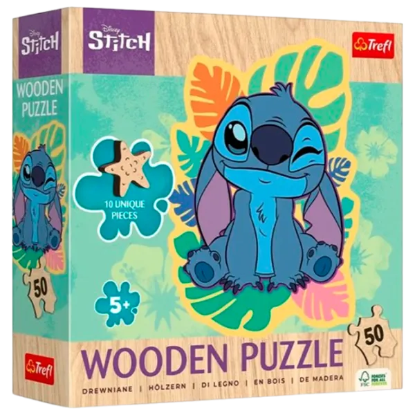 Puzzle Trefl Lilo & Stitch 5+/ Numărul de piese: 50 photo 1