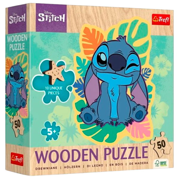 Puzzle Trefl Lilo & Stitch 5+/ Numărul de piese: 50 photo 1