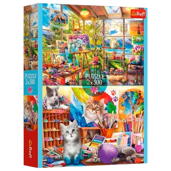 Puzzle Trefl The Art of Painting 5+/ Количество деталей: 1000 photo 1