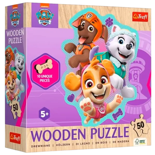 Puzzle Trefl Paw Patrol 5+/ Количество деталей: 50 photo 1