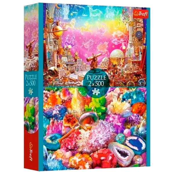 Puzzle Trefl Cosmos and crystals 5+/ Numărul de piese: 1000 photo 1