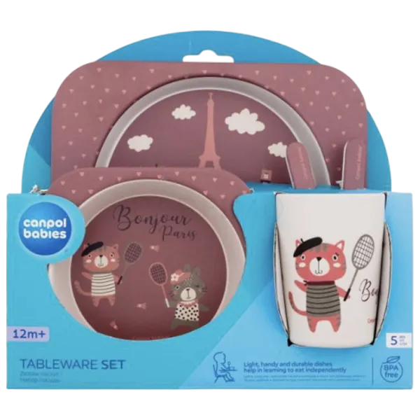 Набор Canpol Babies 9/227 Унисекс / 12+ / Бургундия photo 1