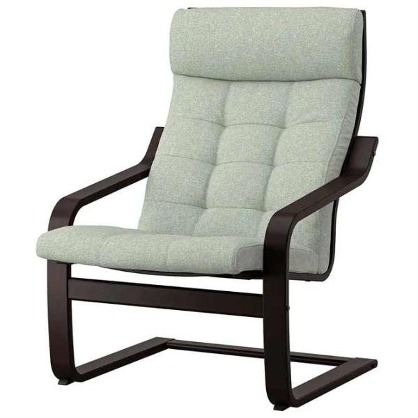 Fotoliu Ikea Poang Dark Brown Light Green photo 1 Fotoliu Ikea Poang Dark Brown Light Green photo 1