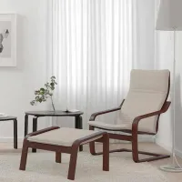 Fotoliu Ikea Poang Brown Beige photo 2